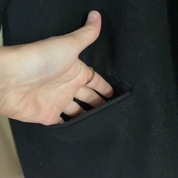 Long & Warm Black Pea Coat - Picture 6 of 12